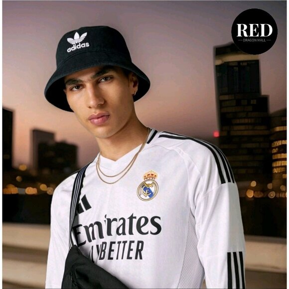 Adidas Real Madrid Home Soccer Jersey White Longsleeve Shirt IT3442 - Men's XL - Picture 4 of 10